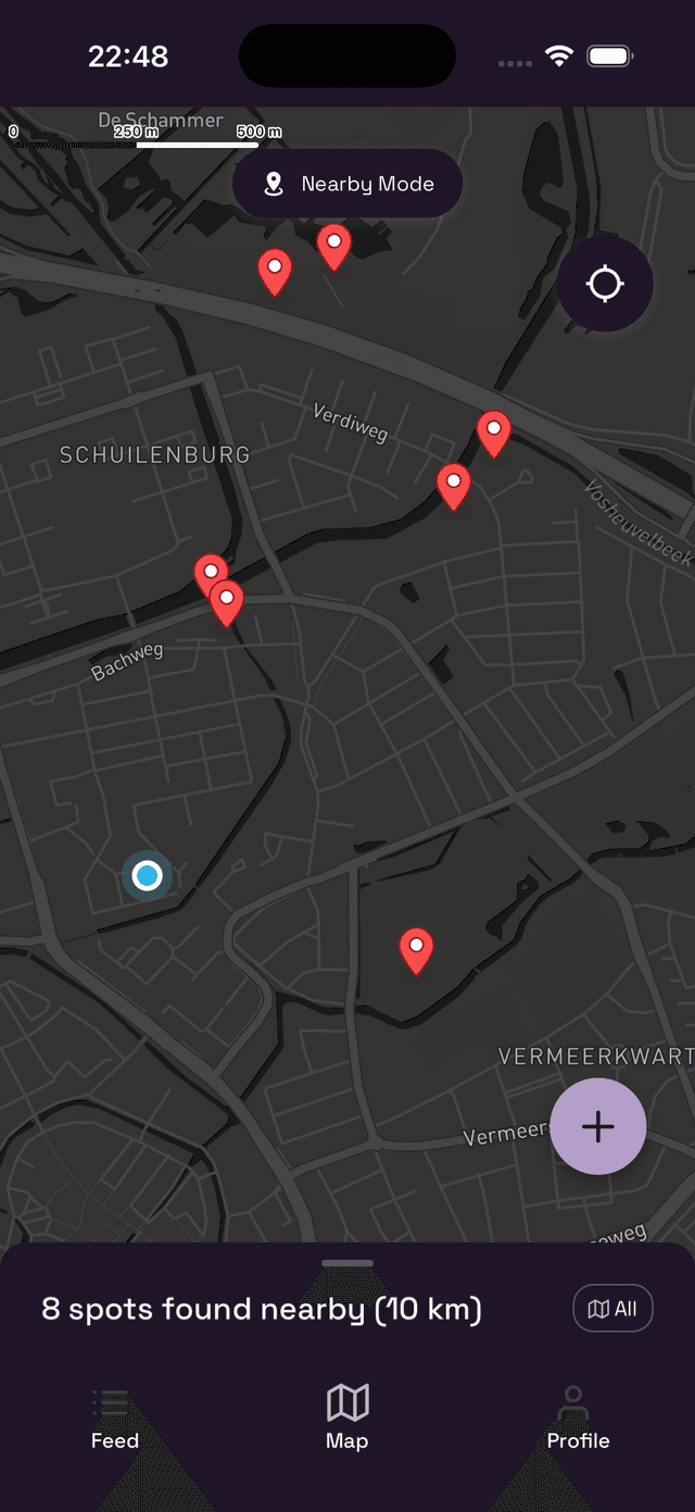 Map in Nearby Mode